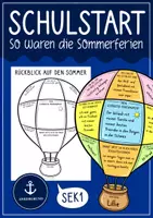 Vorschau - Arbeitsblätter - Rückblick auf die Sommerferien - Reflexion Sek 1 - Deckblatt