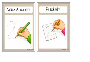 Vorschau - Stationenlernen - Stationsschilder zum Ziffernweg / Ziffernschreibkurs (1. Klasse) Mathe - Seite 3