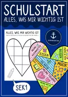 Vorschau - Arbeitsblätter - Alles was mir wichtig ist - Refelxion Schulstart Sek1 - Deckblatt