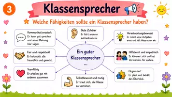 Vorschau - Poster - Klassensprecher – Aufgaben, Wahl, Eigenschaften | Präsentation - Seite 3
