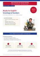 Vorschau - Arbeitsblätter - Englisch: Greetings & Numbers 0-12 - Deckblatt