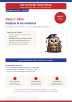 Vorschau - Arbeitsblätter - Französisch: Bonjour & Zahlen 0-12 - Deckblatt