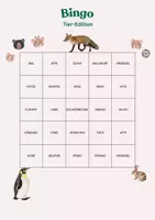 Vorschau - Spiele - BINGO - Tier Edition - Seite 1