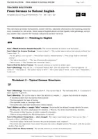 Vorschau - Arbeitsblätter - From German to Natural English - Avoid Literal Translation in Analytical Writing - Seite 1