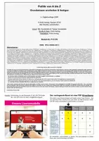 Vorschau - Arbeitsblätter - Politik von A bis Z Band 1 – Grundwissen | Politik Klasse 5-6 Sekundarstufe | Demokratie, Bundestag, Wahlen, Grundgesetz, Kinderrechte, EU, Parteien | differenzierte Arbeitsblätter, Kopiervorlagen mit Lösungen - Seite 1