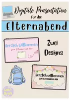 Vorschau - Präsentationen/Tafelbilder - Digitale Präsentation für den Elternabend - Deckblatt