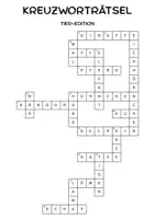 Vorschau - Arbeitsblätter - Kreuzworträtsel - Tier-Edition - Seite 1