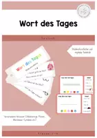 Vorschau - Präsentationen/Tafelbilder - Wort des Tages - Moderationsfächer & digitales Tafelbild - Deckblatt