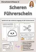 Vorschau - Unterrichtsreihen - Scheren-Führerschein Vorschule & Klasse 1, Komplettpaket - Deckblatt
