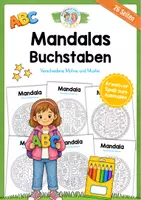 Vorschau - Mal- und Bastelvorlagen - 26 Mandalas zu den Buchstaben (A bis Z) - Deckblatt