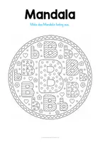 Vorschau - Mal- und Bastelvorlagen - 26 Mandalas zu den Buchstaben (A bis Z) - Seite 3