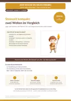 Vorschau - Arbeitsblätter - Steinzeit kompakt: Alt- und Jungsteinzeit - Deckblatt