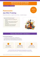 Vorschau - Arbeitsblätter - Notenwerte üben: das Mini-Training Musik - Deckblatt
