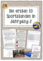 Vorschau - Stundenentwürfe - Die ersten 10 Sportstunden in Jahrgang 2 - Deckblatt