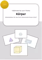Vorschau - Präsentationen/Tafelbilder - Tafelmaterial mathematische Körper - Deckblatt