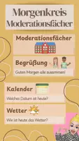 Vorschau - Poster - Moderationsfächer (Morgenkreis) - Visualisierung - Deckblatt