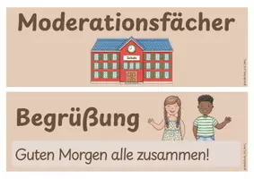 Vorschau - Poster - Moderationsfächer (Morgenkreis) - Visualisierung - Seite 1