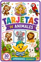 Vista previa - Unidades / Secuencias / Situaciones de Aprendizaje - ⭐ Tarjetas de animales GRATIS .Vocabulario, lectoescritura y asociación imagen Infantil y Primaria - Portada