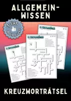 Vorschau - Arbeitsblätter - ALLGEMEINWISSEN - Kreuzworträtsel (3-fach differenziert) - Deckblatt