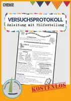 Vorschau - Arbeitsblätter - Versuchsprotokoll schreiben – Anleitung - Deckblatt
