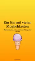 Vorschau - Bildkarten - Ein Eis mit vielen Möglichkeiten - Deckblatt