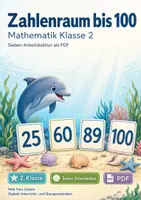 Vorschau - Arbeitsblätter - Zahlenraum bis 100 und Grundrechnen Klasse 2 | Materialpaket | 20 PDFs mit 140 Arbeitsblättern - Seite 1