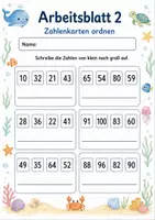 Vorschau - Arbeitsblätter - Zahlen bis 100 | Mathematik Klasse 2 | 7 Arbeitsblätter als PDF - Seite 2