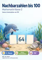 Vorschau - Arbeitsblätter - Nachbarzahlen bis 100 | Mathematik Klasse 2 | 7 Arbeitsblätter als PDF - Deckblatt