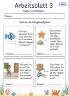 Vorschau - Arbeitsblätter - Längen im Alltag | Mathematik Klasse 2 | 7 Arbeitsblätter als PDF - Seite 3