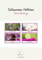 Vorschau - Text - Schlaumeier-Heftchen: Schmetterlinge (Lesen auf Satzebene, Silbenschrift) - Deckblatt