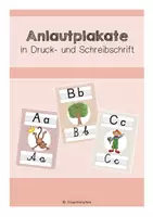 Vorschau - Poster - Anlautposter in Schreib- und Druckschrift (mit Königen) - Deckblatt