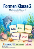 Vorschau - Arbeitsblätter - Formen Klasse 2 | Mathematik Klasse 2 | 7 Arbeitsblätter als PDF - Deckblatt