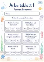 Vorschau - Arbeitsblätter - Formen Klasse 2 | Mathematik Klasse 2 | 7 Arbeitsblätter als PDF - Seite 1