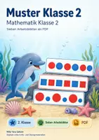 Vorschau - Arbeitsblätter - Muster Klasse 2 | Mathematik Klasse 2 | 7 Arbeitsblätter als PDF - Deckblatt