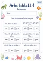 Vorschau - Arbeitsblätter - Muster Klasse 2 | Mathematik Klasse 2 | 7 Arbeitsblätter als PDF - Seite 1