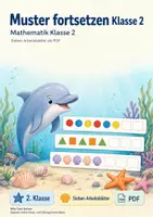 Vorschau - Arbeitsblätter - Muster fortsetzen Klasse 2 | Mathematik Klasse 2 | 7 Arbeitsblätter als PDF - Deckblatt