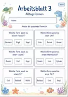 Vorschau - Arbeitsblätter - Formen sortieren | Mathematik Klasse 2 | 7 Arbeitsblätter als PDF - Seite 3