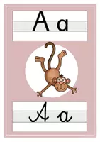 Vorschau - Präsentationen/Tafelbilder - Anlautposter in Schreib- und Druckschrift - Seite 1