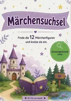 Vorschau - Arbeitsblätter - Märchensuchsel (mittelschwer) Finde die 12 Märchenfiguren - Deckblatt