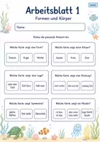 Vorschau - Arbeitsblätter - Geometrie Übungen Klasse 2 | Mathematik Klasse 2 | 7 Arbeitsblätter als PDF - Seite 1