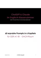 Vorschau - Stundenentwürfe - KI im Englisch-Unterricht – Dein Prompt-Pack für die Sek I - Seite 1