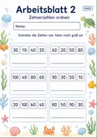 Vorschau - Arbeitsblätter - Zehnerzahlen bis 100 | Mathematik Klasse 2 | 7 Arbeitsblätter als PDF - Seite 2