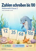 Vorschau - Arbeitsblätter - Zahlen schreiben bis 100 | Mathematik Klasse 2 | 7 Arbeitsblätter als PDF - Deckblatt
