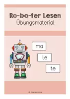 Vorschau - Spiele - Leselernspiel Leseroboter - Deckblatt