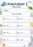 Vorschau - Arbeitsblätter - Rechnen ohne Zehnerübergang bis 100 | Mathematik Klasse 2 | 7 Arbeitsblätter als PDF - Seite 2