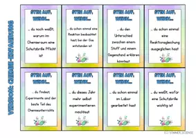 Vorschau - Spiele - Chemie Kennenlernspiel „Steh auf, wenn…“ – 32 Karten differenziert | Unterrichtseinstieg & Vorwissen aktivieren - Seite 3