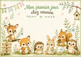 Aperçu - Affichage - Kit diplôme et pancartes animaux de la forêt - Page 1