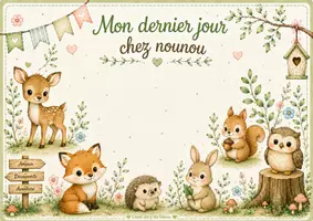 Aperçu - Affichage - Kit diplôme et pancartes animaux de la forêt - Page 2