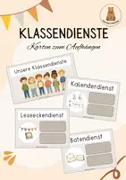 Vorschau - Poster - Klassendienste - Einteilung & Visualisierung für die Klasse - Deckblatt