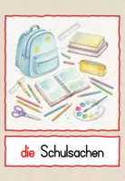 Vorschau - Fördermaterial/Inklusion - Schulsachen: Bild- und Wortkarten - DaZ/DaF - Seite 1